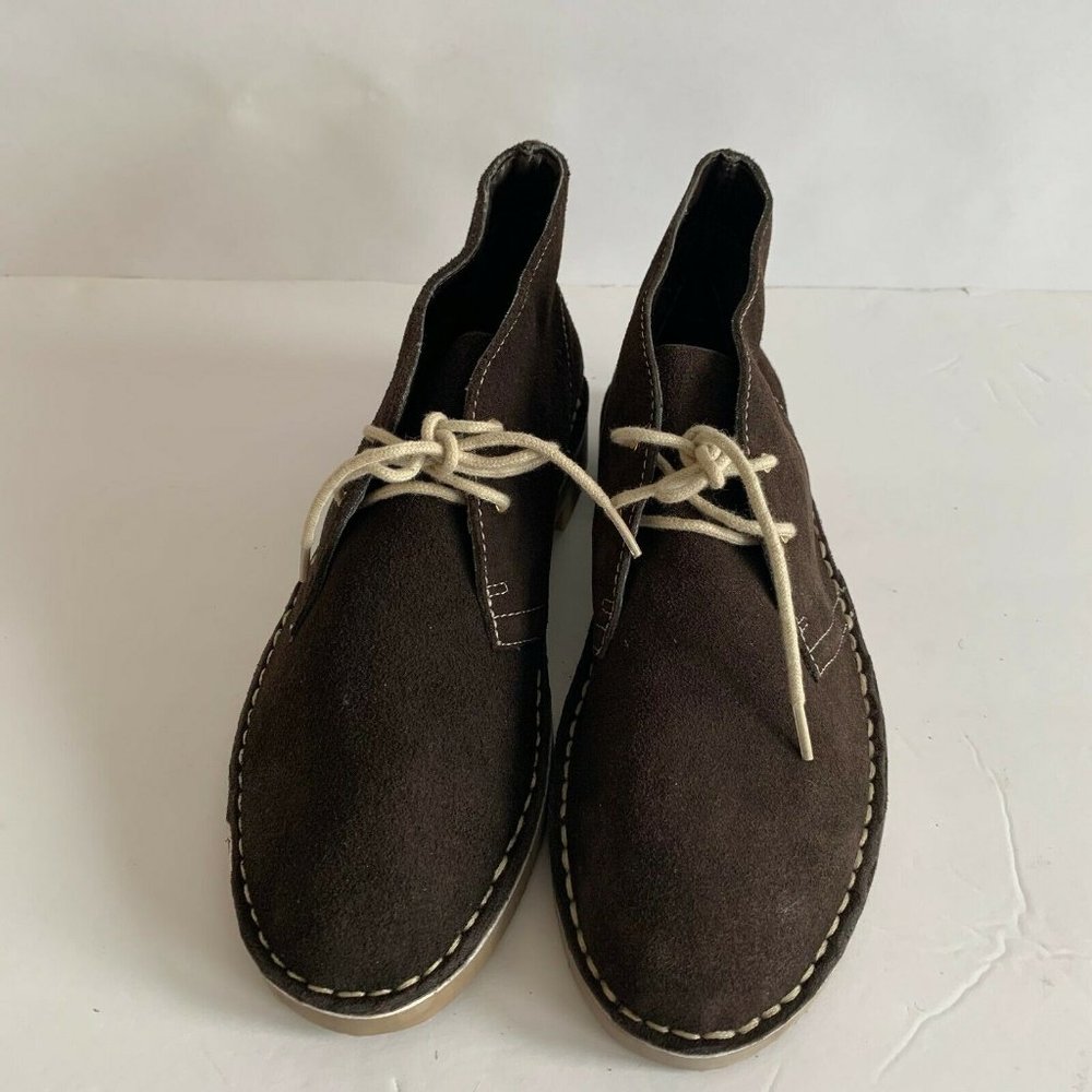 Colin Stuart Womens Brown Suede Ankle Booties Lace - Picture 2 of 5